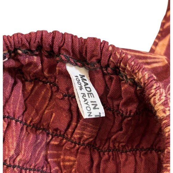 Bohemian Floral Printed Womens Harem Pants With Elastic Waist & Cuffs Made In Th - Picture 4 of 6